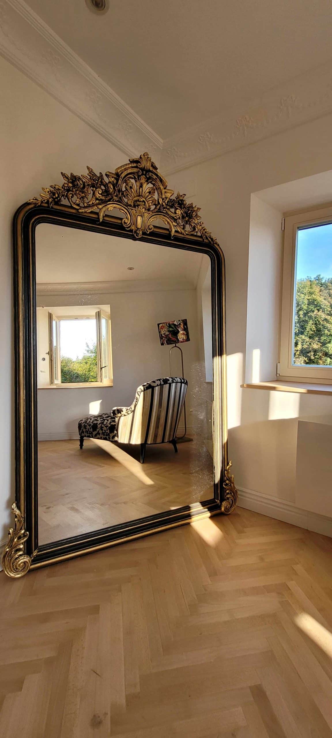 Miroir ancien au mercure